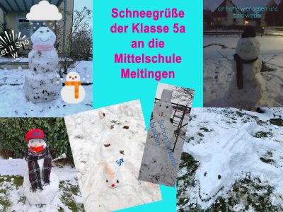 Schneegrüße der Klasse 5a